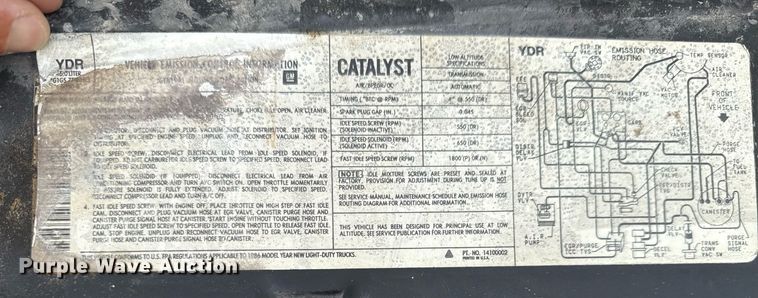 image for item EJ3673 1986 Chevrolet K10 Blazer SUV