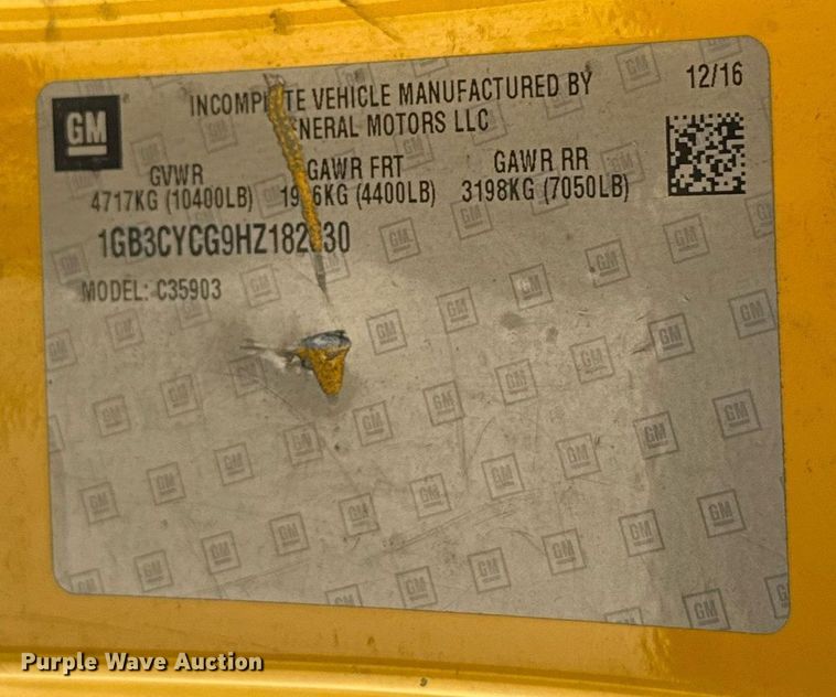 image for item EJ4506 2017 Chevrolet Silverado 3500HD utility bed pickup truck