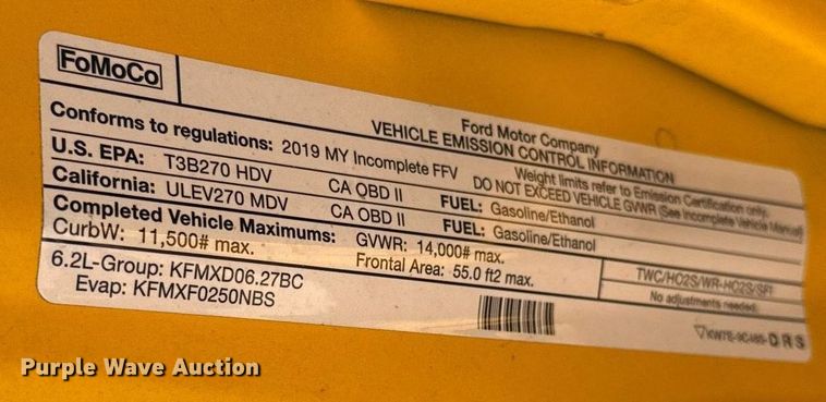 image for item EJ4510 2019 Ford F350 Super Duty utility bed pickup truck