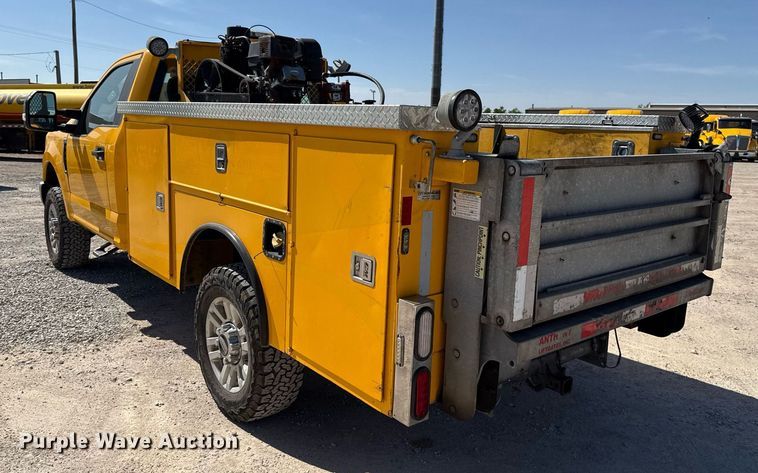 image for item EJ4511 2019 Ford F350 Super Duty XL utility bed pickup truck