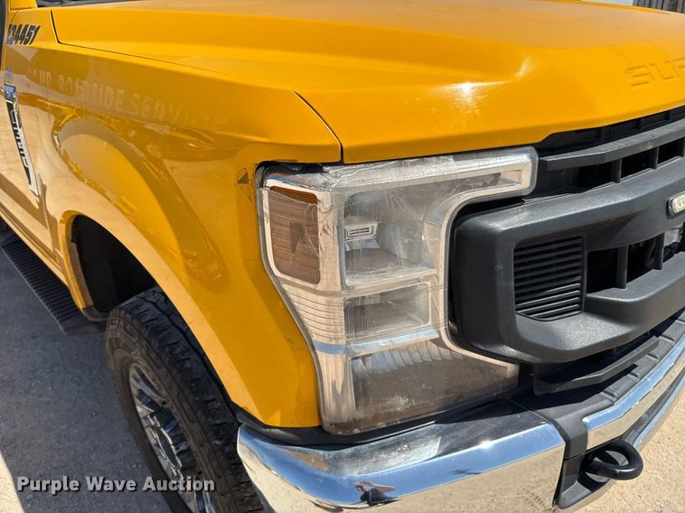 image for item EJ4517 2020 Ford F350 Super Duty XL utility bed pickup truck