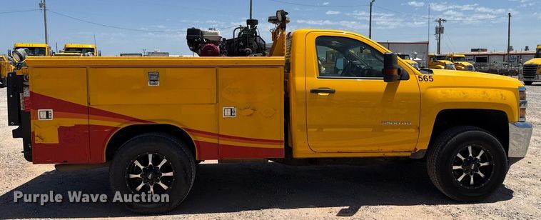 image for item EJ4520 2017 Chevrolet Silverado 3500HD utility bed pickup truck