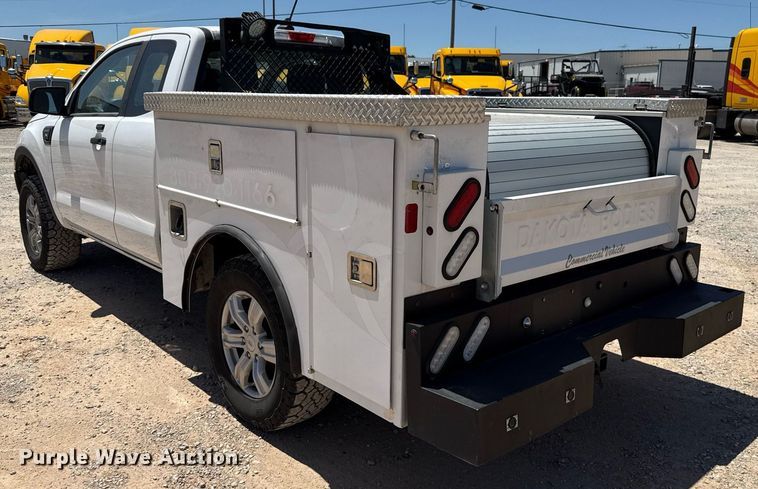 image for item EJ4522 2021 Ford Ranger XL SuperCab utility bed pickup truck