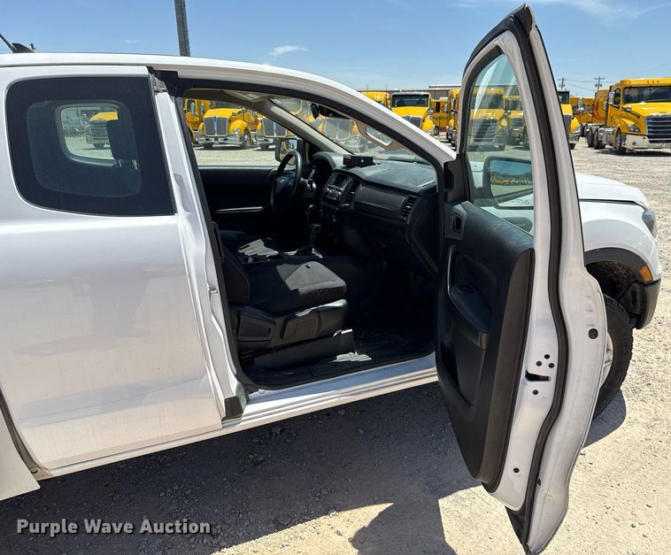 image for item EJ4522 2021 Ford Ranger XL SuperCab utility bed pickup truck