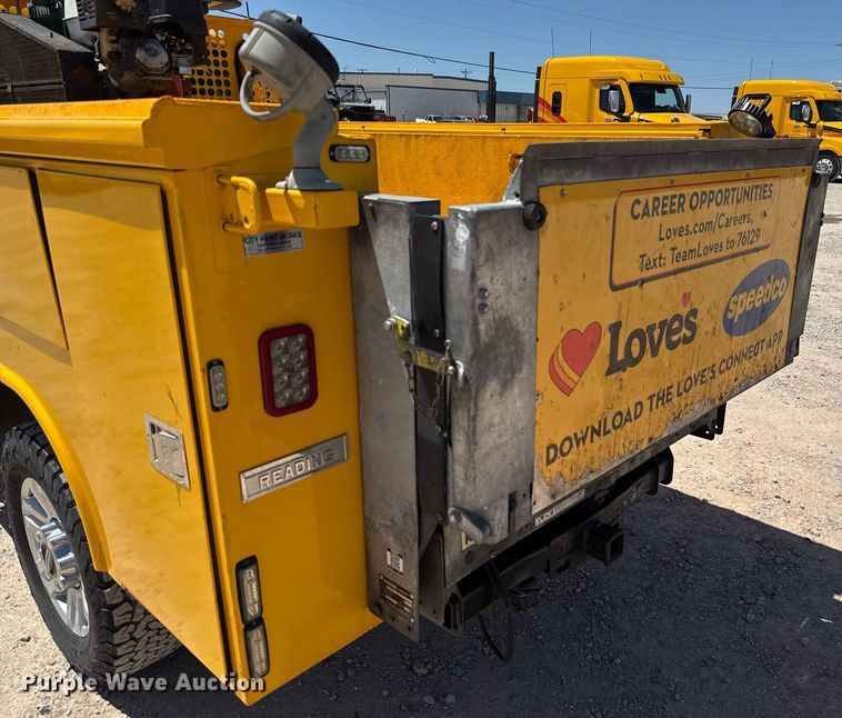 image for item EJ4523 2019 Ford F350 Super Duty XL utility bed pickup truck