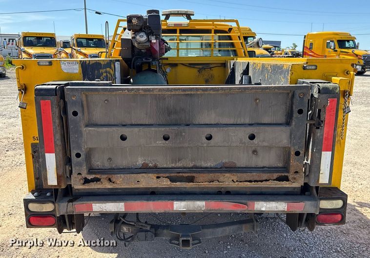 image for item EJ4528 2015 Ford F350 Super Duty XL utility bed pickup truck