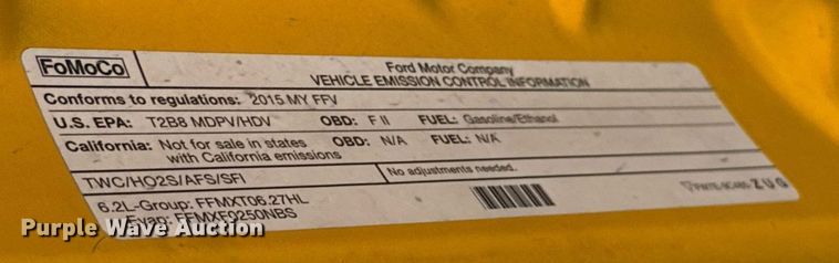 image for item EJ4528 2015 Ford F350 Super Duty XL utility bed pickup truck