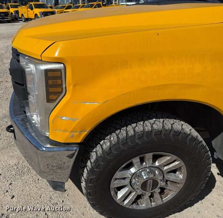 image for item EJ4531 2019 Ford F350 Super Duty XL utility bed pickup truck