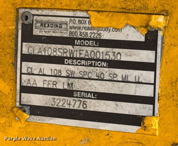 image for item EJ4535 2019 Ford F350 Super Duty XL utility bed pickup truck