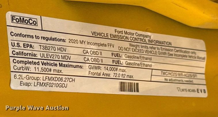 image for item EJ4536 2020 Ford F350 Super Duty utility bed pickup truck