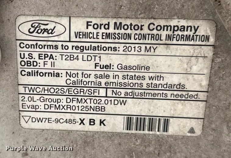 image for item EJ4542 2013 Ford Transit Connect van