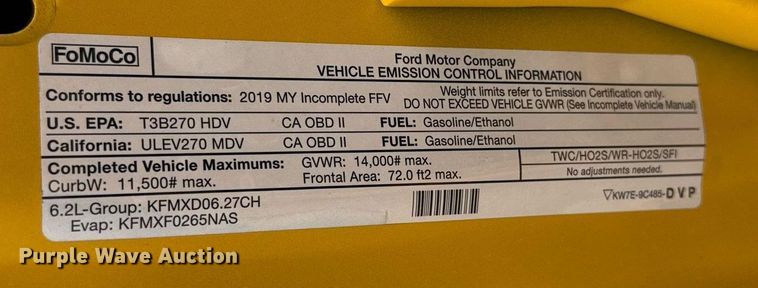 image for item EJ4544 2019 Ford F350 Super Duty utility bed pickup truck