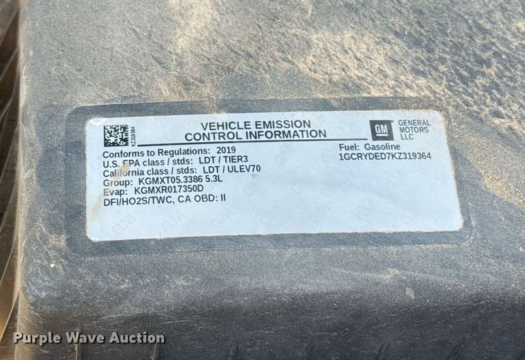 image for item EJ8786 2019 Chevrolet Silverado 1500 Double Cab pickup truck