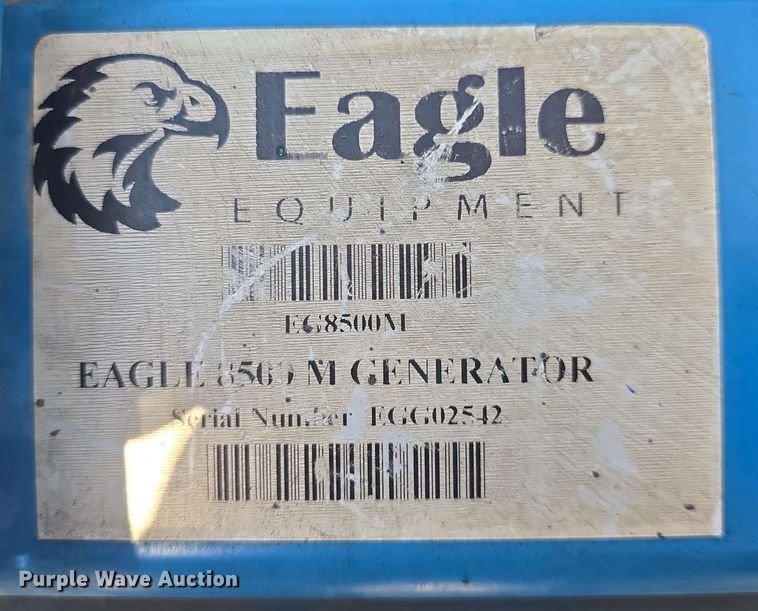 image for item EK5212 Eagle 8500M generator