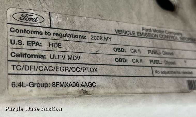 image for item EK8029 2008 Ford F350 Super Duty XL pickup truck