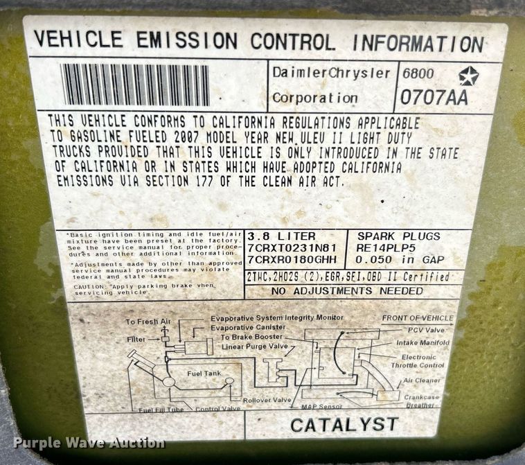 image for item EK8030 2007 Jeep Wrangler Unlimited SUV