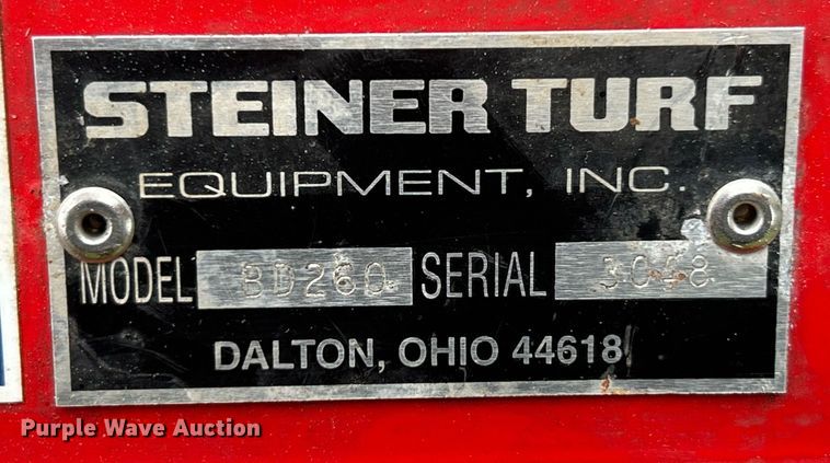 image for item EK8043 Steiner Turf BD260 municipal tractor snow plow