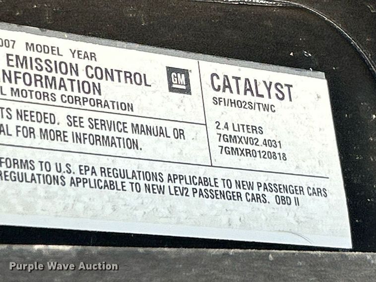 image for item EK8062 2007 Saturn Sky convertible