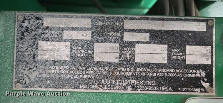 image for item EL2063 2013 JLG 1930ES scissor lift