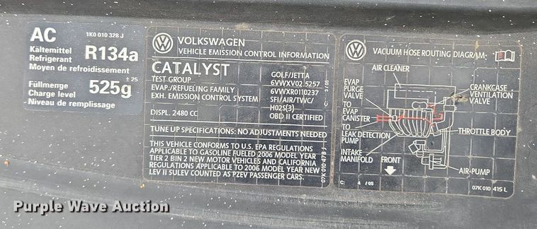 image for item EM7176 2006 Volkswagen  Jetta  