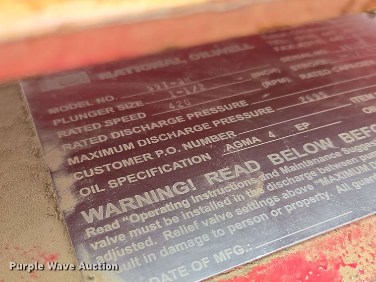 image for item EN3683 Oilfield acidizing pump equipment