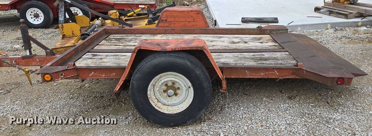 image for item EN3688 1986 The Charles Machine Works S4A tilt deck utility trailer