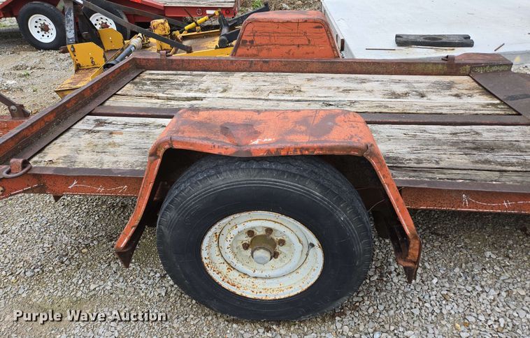 image for item EN3688 1986 The Charles Machine Works S4A tilt deck utility trailer