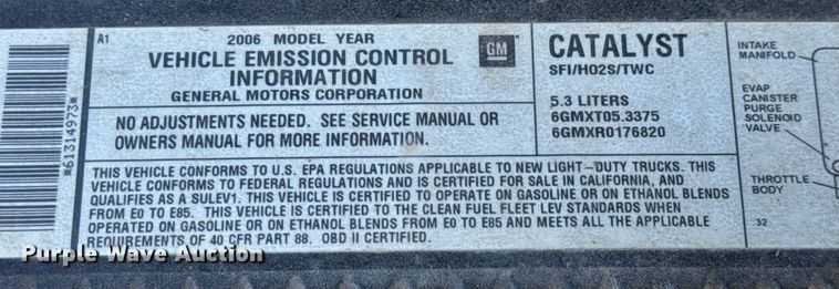 image for item EQ1429 2006 Chevrolet Silverado 1500 Crew Cab pickup truck