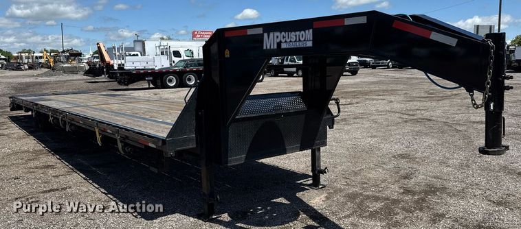 image for item EQ1461 2024 MP Custom Trailers Flatbed equipment trailer