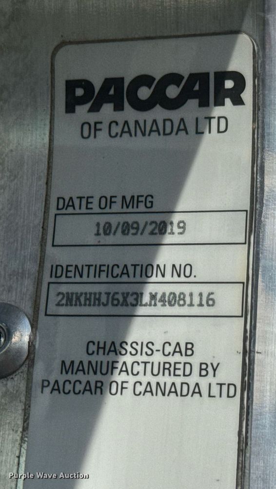 image for item EQ1475 2020 Kenworth T370 box truck