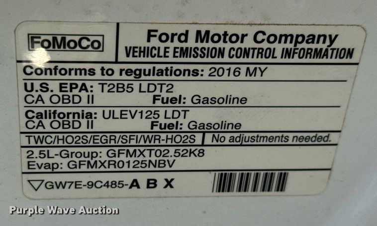 image for item EQ1498 2016 Ford Transit Connect XLT van