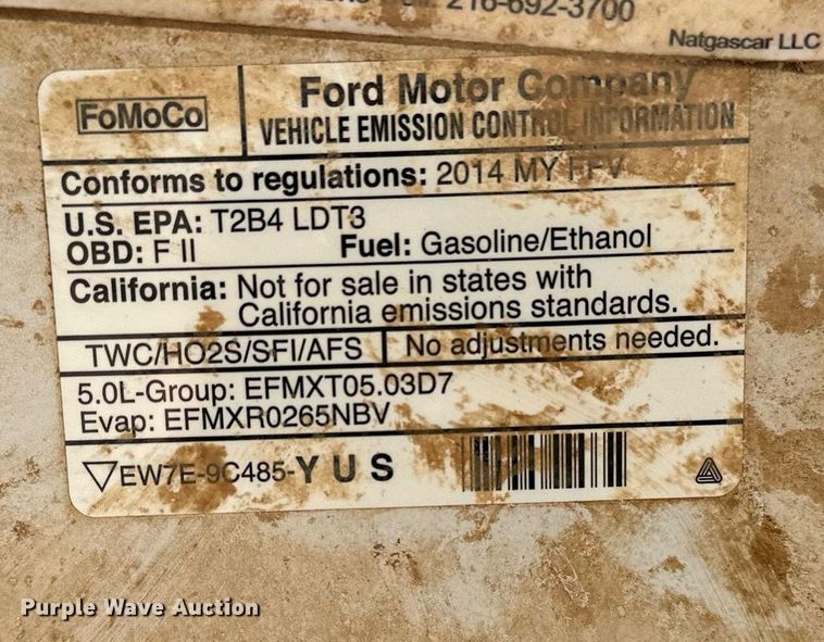 image for item EQ4673 2014 Ford F150 SuperCab pickup truck