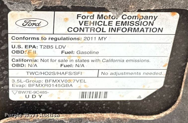 image for item ER1077 2011 Ford  Taurus  