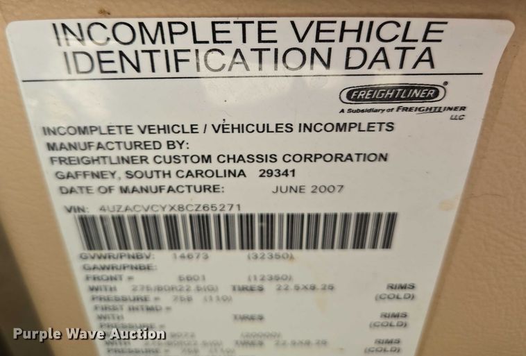 image for item ER5226 2008 Winnebago Tour 40TD RV