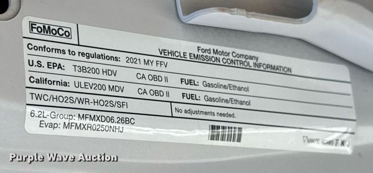 image for item IE9134 2021 Ford F250 Super Duty XL SuperCab pickup truck