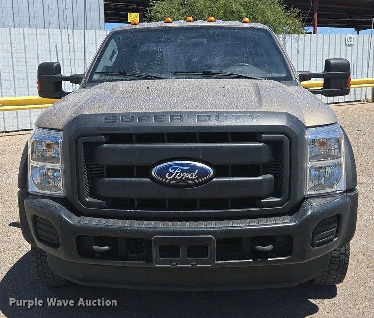 image for item YA0500 2012 Ford F450 Super Duty Crew Cab flatbed truck