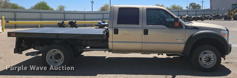 image for item YA0500 2012 Ford F450 Super Duty Crew Cab flatbed truck