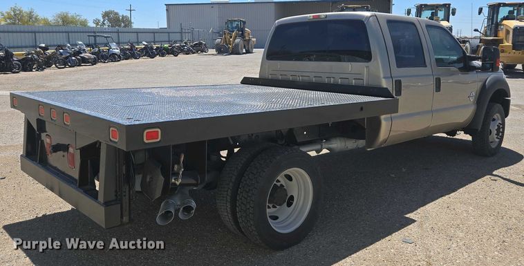 image for item YA0500 2012 Ford F450 Super Duty Crew Cab flatbed truck