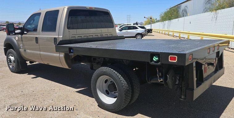 image for item YA0500 2012 Ford F450 Super Duty Crew Cab flatbed truck