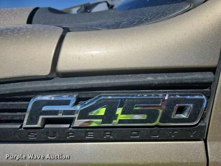 image for item YA0500 2012 Ford F450 Super Duty Crew Cab flatbed truck