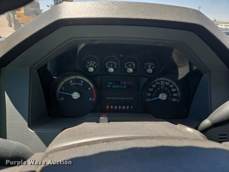 image for item YA0500 2012 Ford F450 Super Duty Crew Cab flatbed truck