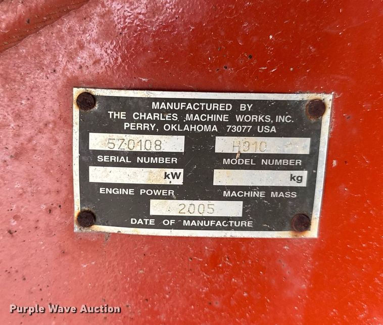 image for item DH9937 2005 Ditch Witch RT75H trencher