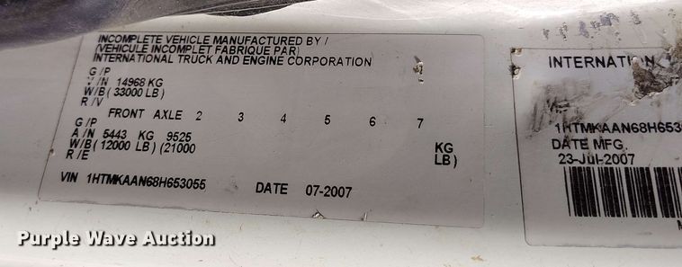 image for item DP4915 2008 International 4400 digger derrick truck