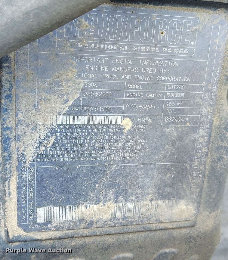 image for item DP4916 2009 International 4400 bucket truck