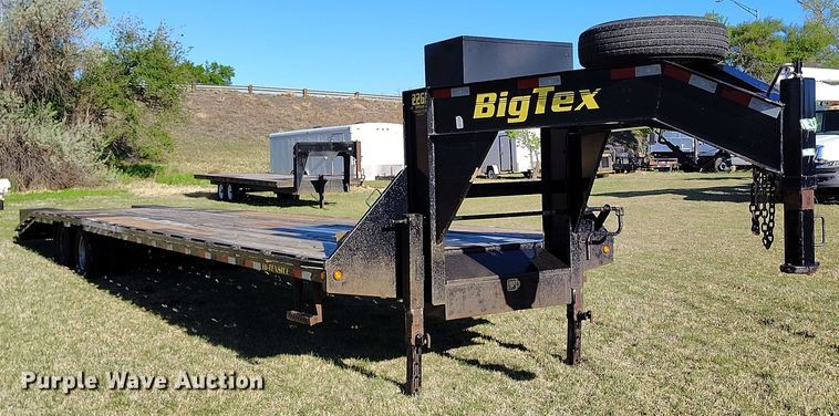 image for item DP4919 2012 Big Tex 22GN-35BK+5CP equipment trailer