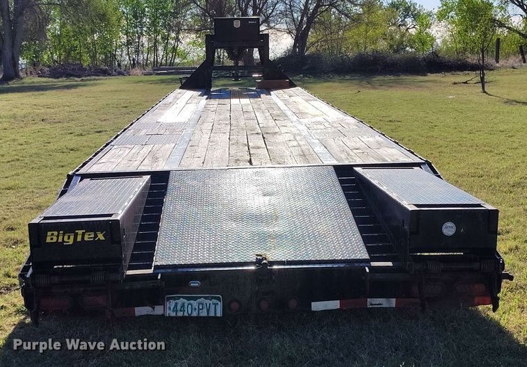 image for item DP4919 2012 Big Tex 22GN-35BK+5CP equipment trailer