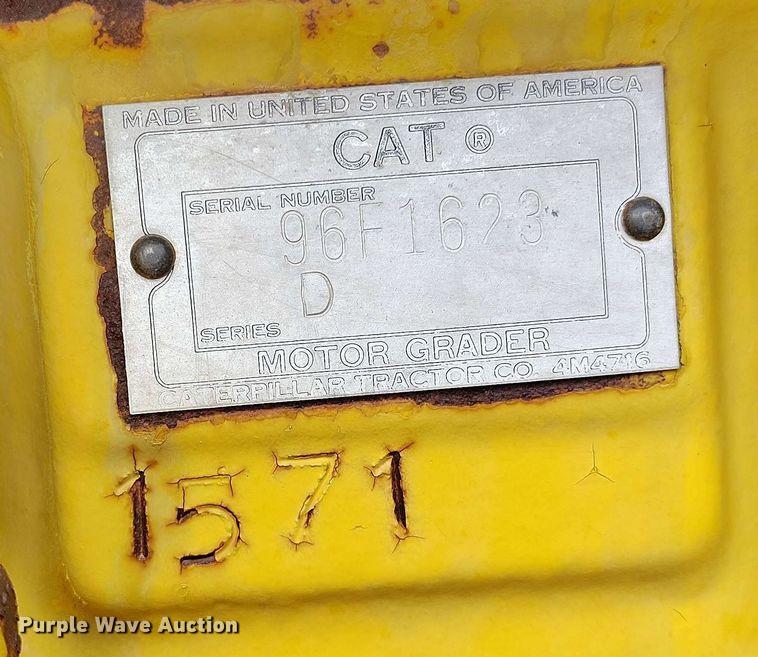image for item DP4932 1965 Caterpillar 14D motor grader