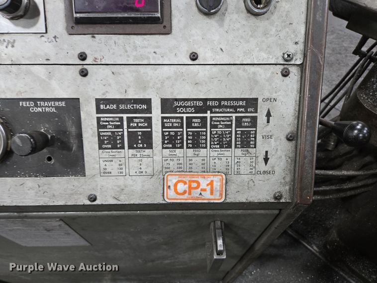 image for item DP6291 Armstrong - Blum MFG. Co. Marvel 15A8 metal bandsaw