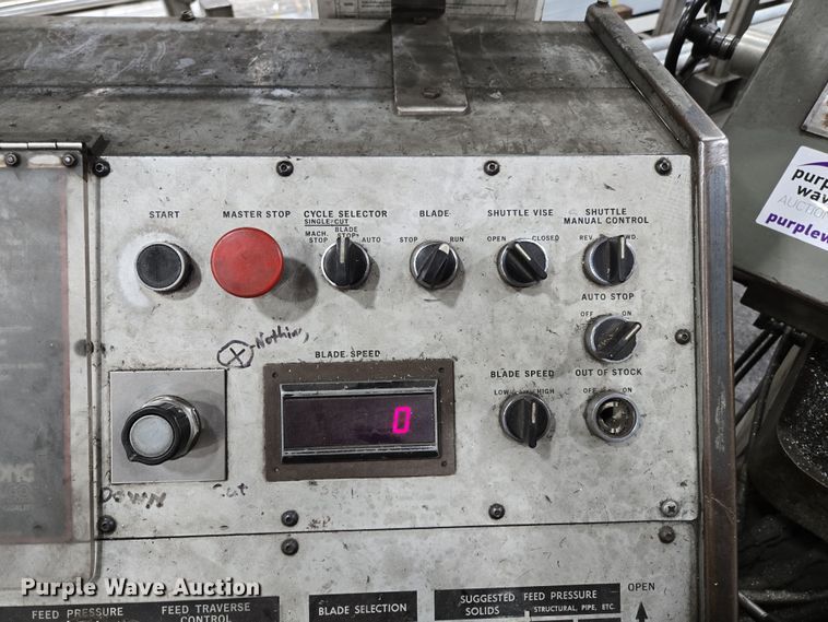 image for item DP6291 Armstrong - Blum MFG. Co. Marvel 15A8 metal bandsaw