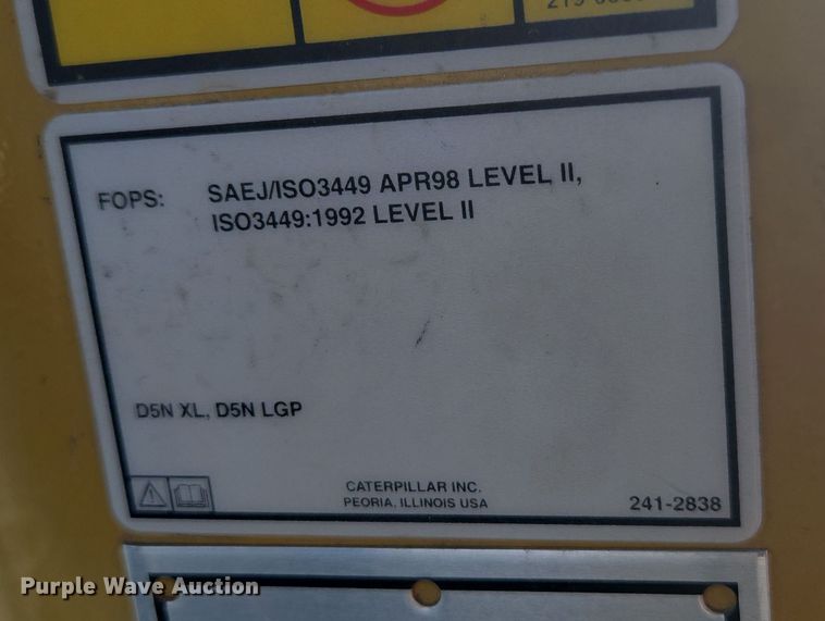 image for item DP6334 2006 Caterpillar D5N LGP dozer